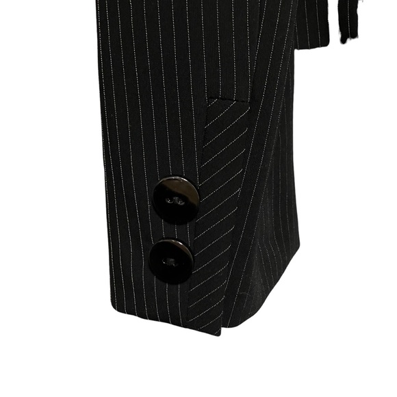 Tahari Arthur S. Levine Black Pinstripe Skirt Suit Set - Picture 8 of 14